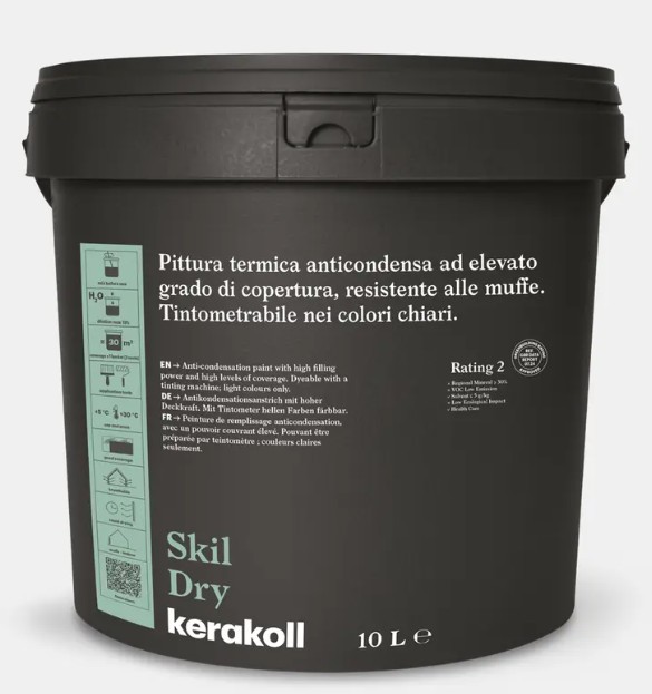 Skil Dry Kerakoll, vernice termica contro muffe e condense