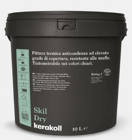 Skil Dry Kerakoll, vernice termica contro muffe e condense